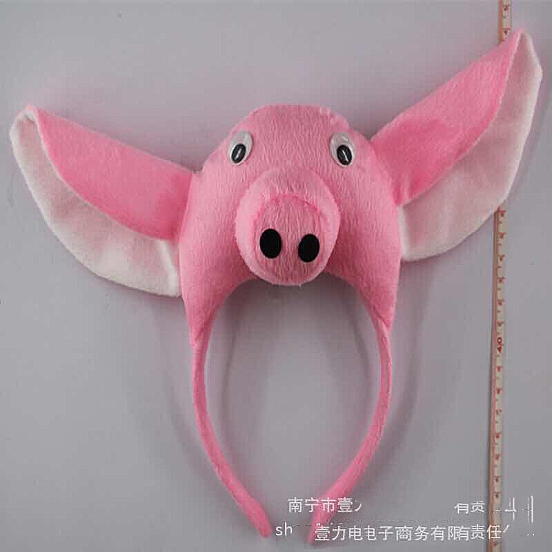 Ba đạo cụ lợn tiara hiển thị nguồn cung cấp tai lợn headband phụ kiện tóc kẹp tóc phim hoạt hình động vật đuôi lợn - Sản phẩm Đảng / Magic / Hiệu suất phụ kiện cosplay cổ trang	