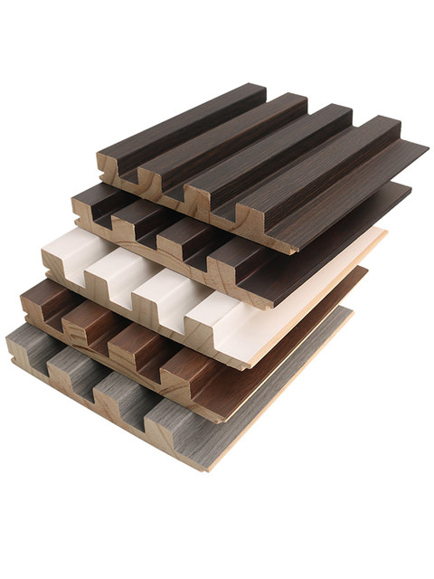 Trendy Solid Wood Grille Panels, Concave-Convex Light Luxury Tv Background Wall, Eco-Wood Grille Great Wall Panels, Decorative Wall Panels