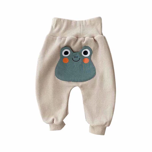 Детские мультяшные осенние штаны подходит для мужчин и женщин для девочек, милый бандаж пупочный для раннего возраста, высокая талия