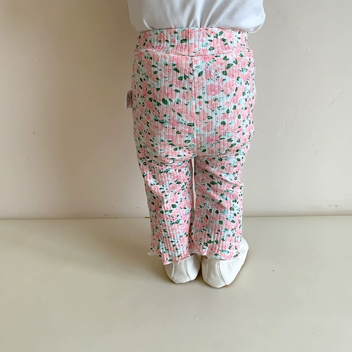 Детские леггинсы, штаны, летняя одежда для девочек, зимние штаны-клёш для отдыха, в западном стиле