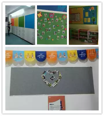 Customized size felt photo wall Coil Company office message board school Billboard adhesive soft Board
