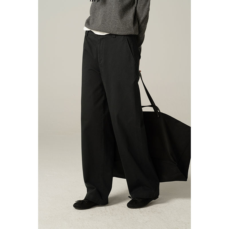 Kew Kee Edition 12 British Imported Cotton Fabric Ready-To-Wear Washed Casual Mid-Waist Trousers