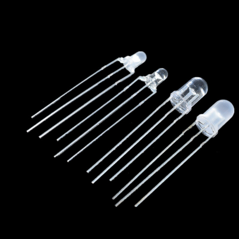 F3 red and green transparent co-yin common bright red green bicolor LED light pearl 3mm red and green three feet