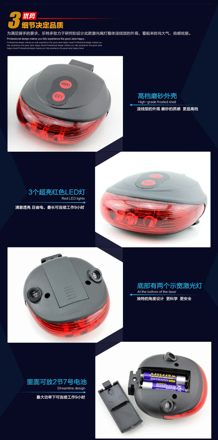 Eclairage pour vélo TIANYE - Ref 2401791 Image 12