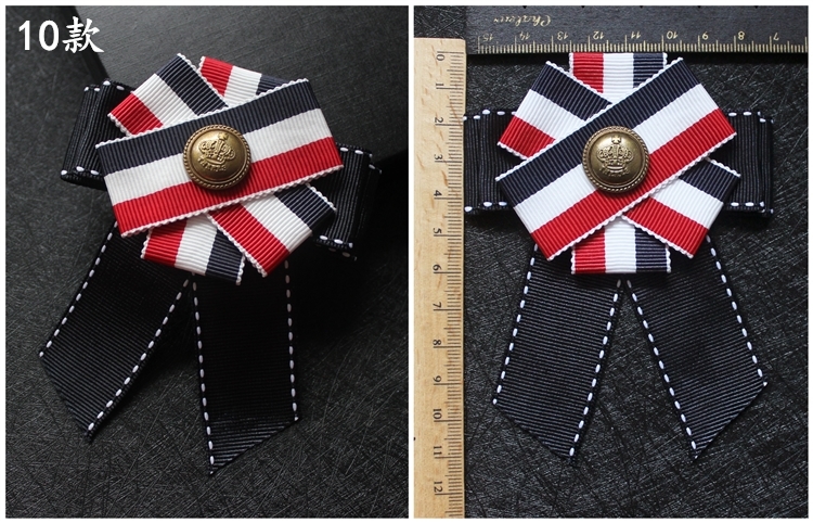 Anh Cao Đẳng Gió Huy Hiệu Red Blue Stripe Đồng Phục Học Sinh Huy Chương Neo Brooch Pin Đa vải Huy Hiệu Vải