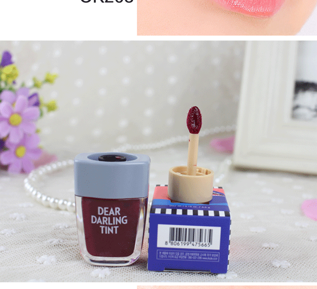 Hàn Quốc Etude House thân yêu kem kem popsicle kem kem môi son bóng son bóng - Son bóng / Liquid Rouge 	son bóng glasting water gloss	