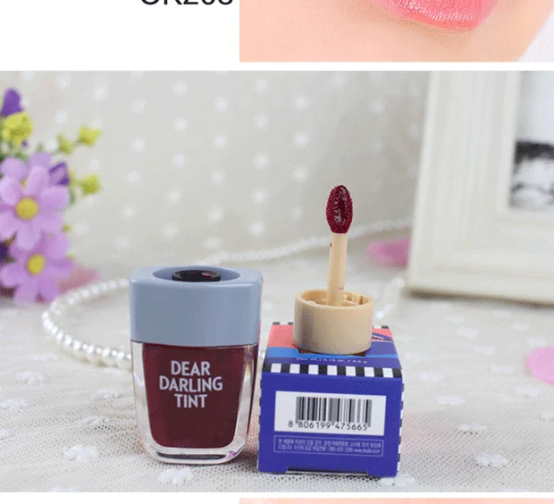 Hàn Quốc Etude House thân yêu kem kem popsicle kem kem môi son bóng son bóng - Son bóng / Liquid Rouge