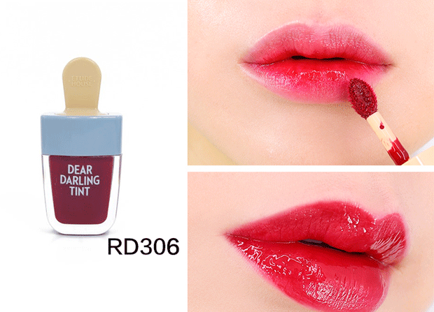 Hàn Quốc Etude House thân yêu kem kem popsicle kem kem môi son bóng son bóng - Son bóng / Liquid Rouge 	son bóng glasting water gloss	