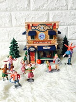 Foreign trade samples Single European Town Street View Ceramics Shops House Yoga Yoga Gallery Microshrinking Sand disc hem