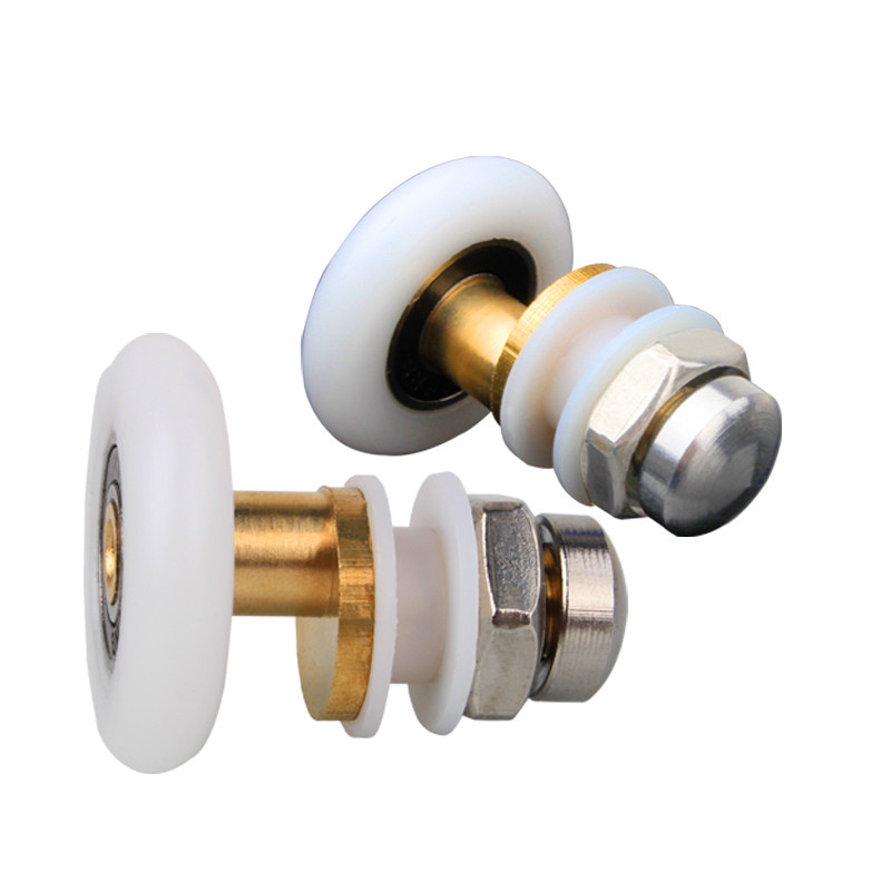 Shower room pulley old-fashioned arc bathroom glass sliding door pulley single wheel hanging wheel large bearing eccentric wheel accessories