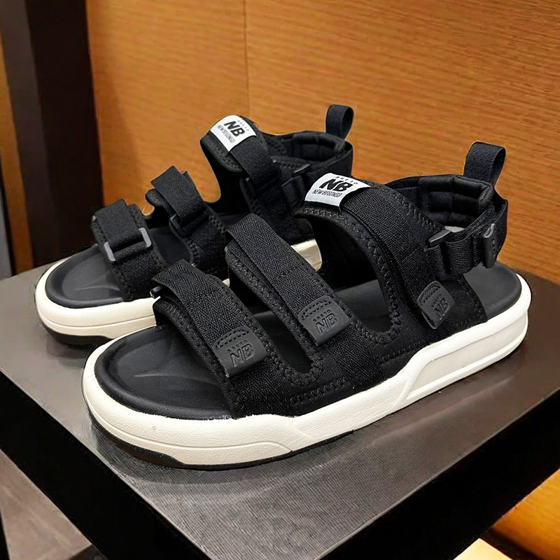 Official Genuine Nb Sandals for Men, Summer 2026 New Model, Outdoor Sports Beach Shoes for Women, Velcro Thick-Soled Slippers, Trendy