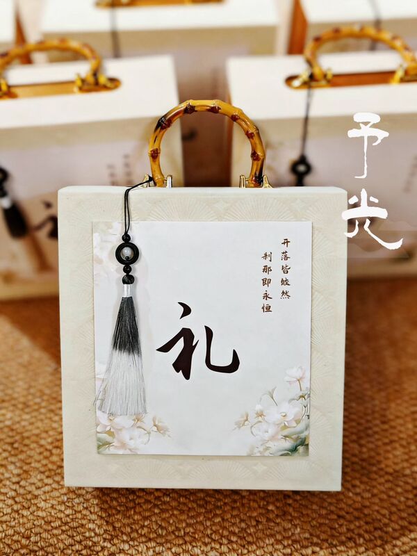 Bamboo and Lotus Funeral Gift Box, Light of Remembrance Funeral Appreciation Gift, Funeral Return Gift, Funeral Gift Pack, Memorial Service Appreciation Gift