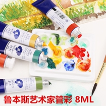 Rubens Transparent Watercolor Paint Master Artist Grade Tubular Pigment Special Color Layered Color 8ml