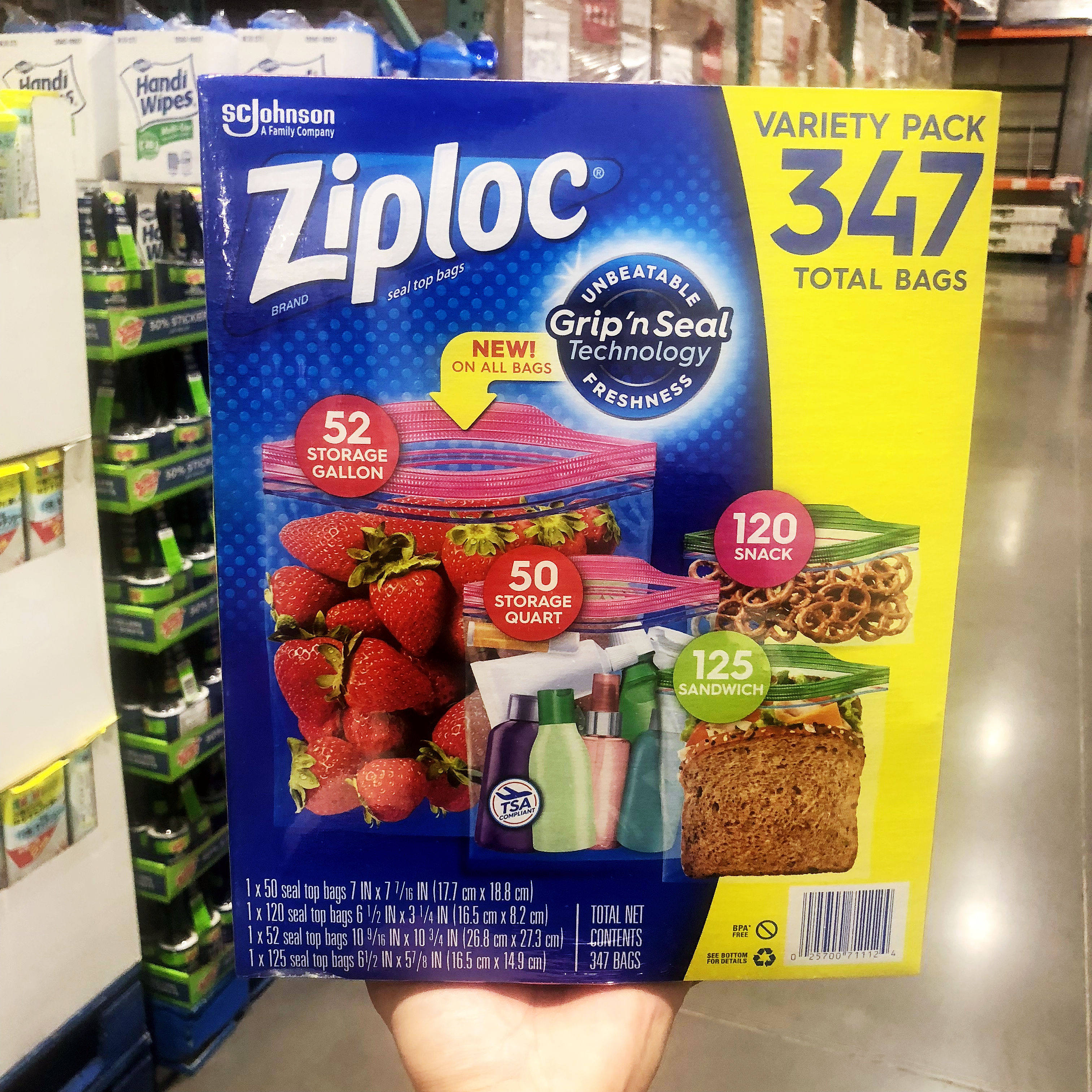 American Imports Ziploc Mi Pao Preservation Bag x347 Food Clip Chain Bag Fruits And Vegetables Sealed Bag Sandwich Bag