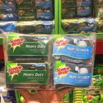 ScotchBrite thought high baggy 12 pieces of natural wood pulp cotton baggy hearth cleaning sponge dishwashing cotton