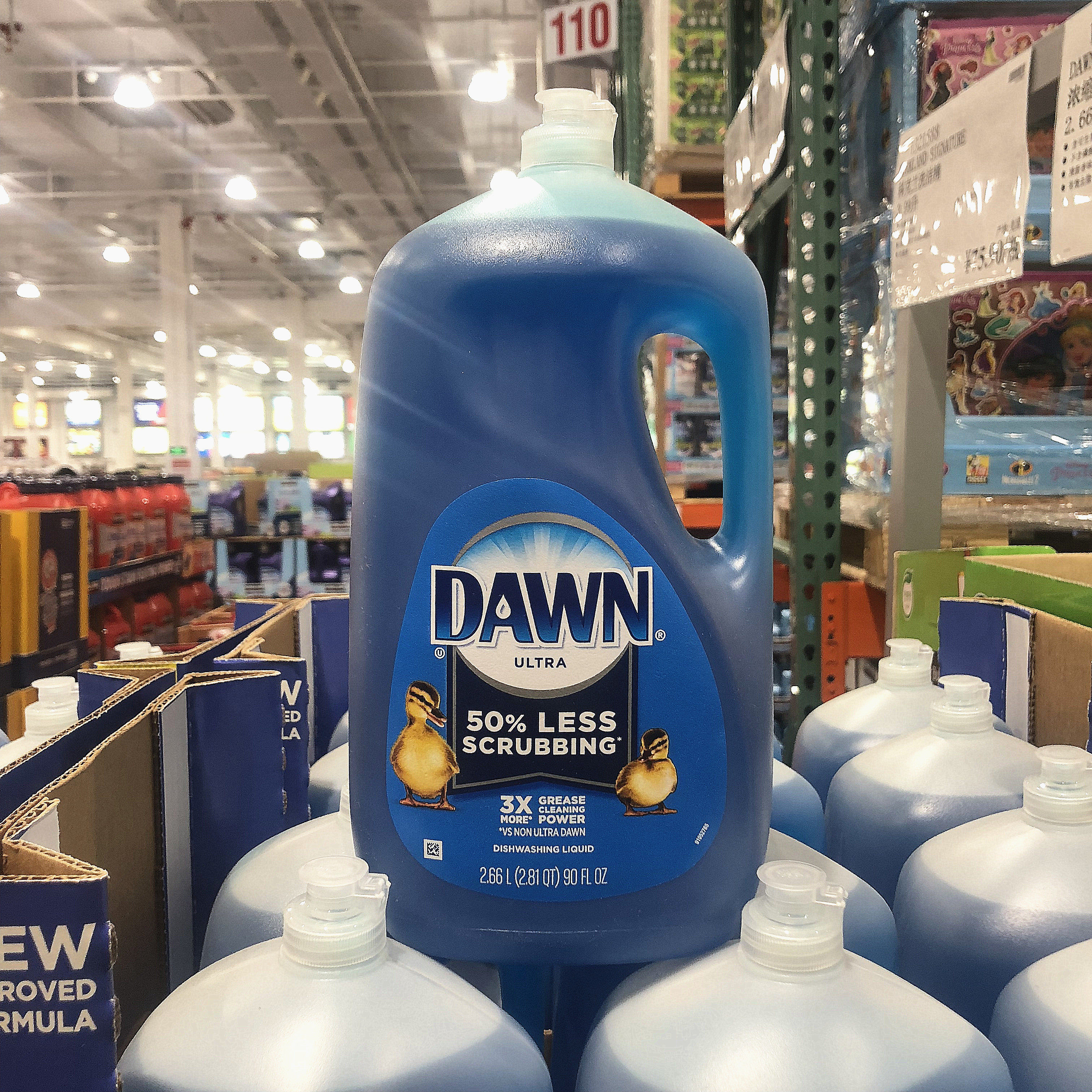 US imports DAWN Condensed Dishwashing Fine Kitchen Dirty Oil Scale Wash & Finish 2 66 liter COSTCO Domestic