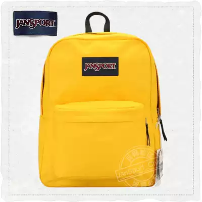 JanSport jesber backpack official college schoolbag men and women backpack T501 69E egg tart yellow