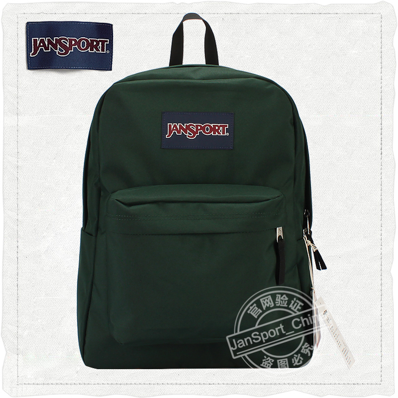 JanSport Jansport Backpack official college school bag men's and women's backpack T501 31R ink jade green