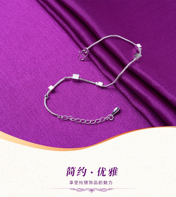S925 vòng chân bạc Phiên bản Nhật Bản và Hàn Quốc của trang sức bạc dây đỏ nữ sao chuông vòng chân vòng chân quà tặng sinh nhật vòng đeo chân nữ