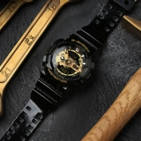 Часы Casio для мальчиков g-shock, черное золото, черный воин, студенческие спортивные водонепроницаемые электронные часы GA-110GB-1A
