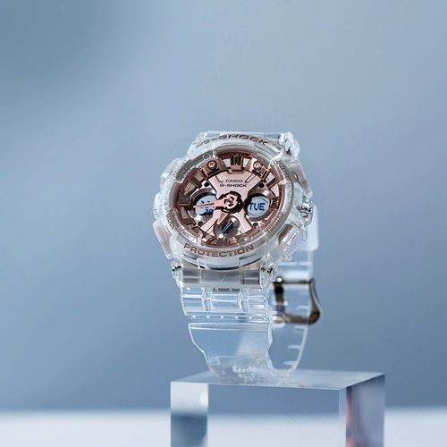 GSHOCK Glacier Ice Blade Transparent Rose Gold Babyg Sport Casio Watch Женщина GMA-S120SR-7A