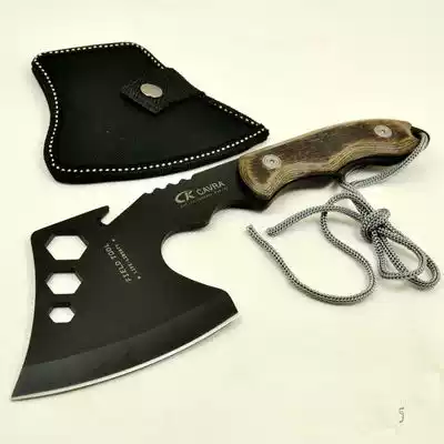 Outdoor CK camping small hand axe multi-function life-saving axe all steel camp axe with axe self-defense