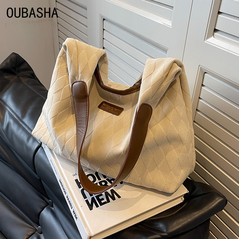 Элитная женская сумка 2025 года, новая нишевая универсальная холщовая сумка на одно плечо, большая вместительная сумка-тоут для поездок на работу