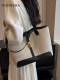 Light Luxury Niche Summer Canvas Bag for Women 2026 New Large-Capacity Shoulder Bag with a High-End Feel for Commuting Tote Bag