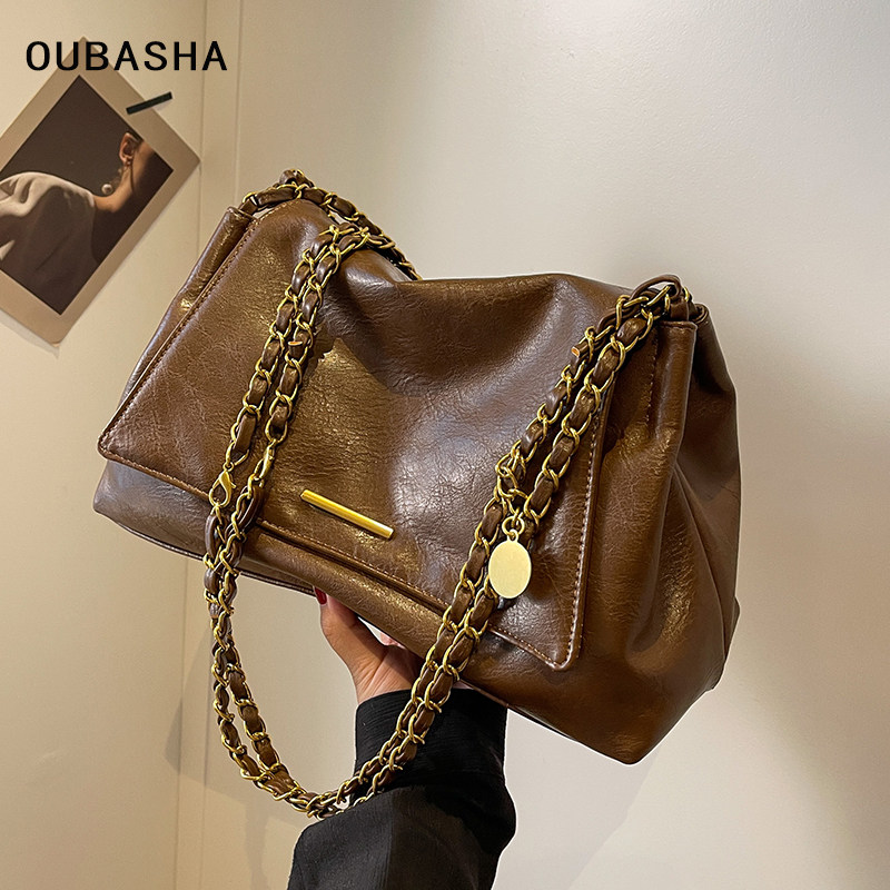 Женская сумка большой емкости, новинка 2025 года, осенне-зимняя сумка-мессенджер на одно плечо, элитная сумка для поездок на работу, легкая роскошная нишевая сумка-тоут