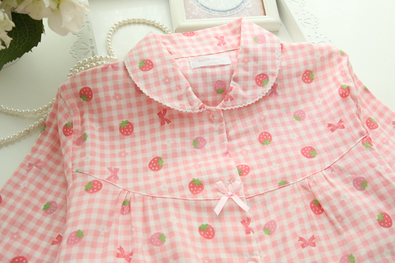 Mùa xuân và mùa hè mới của gia đình mẹ trang bị đồ ngủ bằng vải cotton cho bé bộ pijama