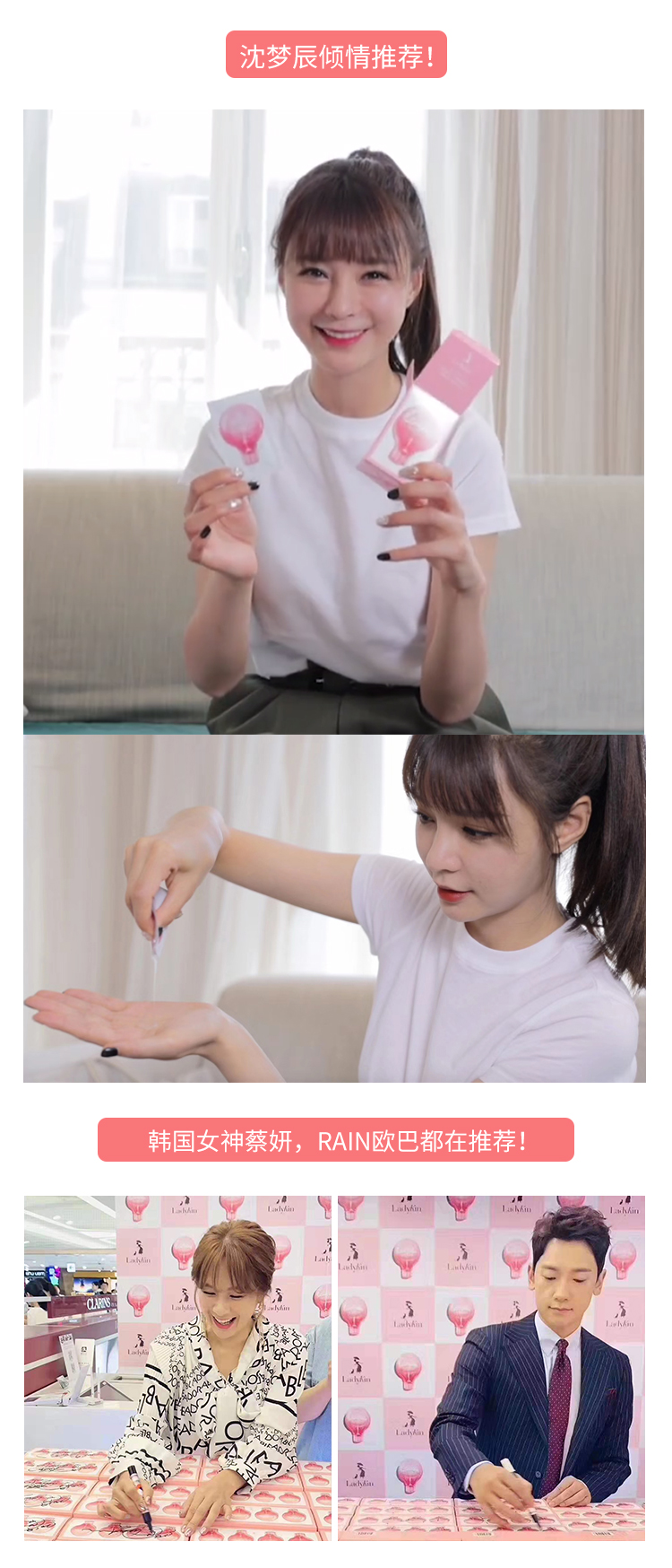 Ladykin một mảnh Lundipin Tong Yan Essence Small Light Bubble Face Essence Chống oxy hóa Hydrating Firming Anti-Wrinkle serum goodndoc b5