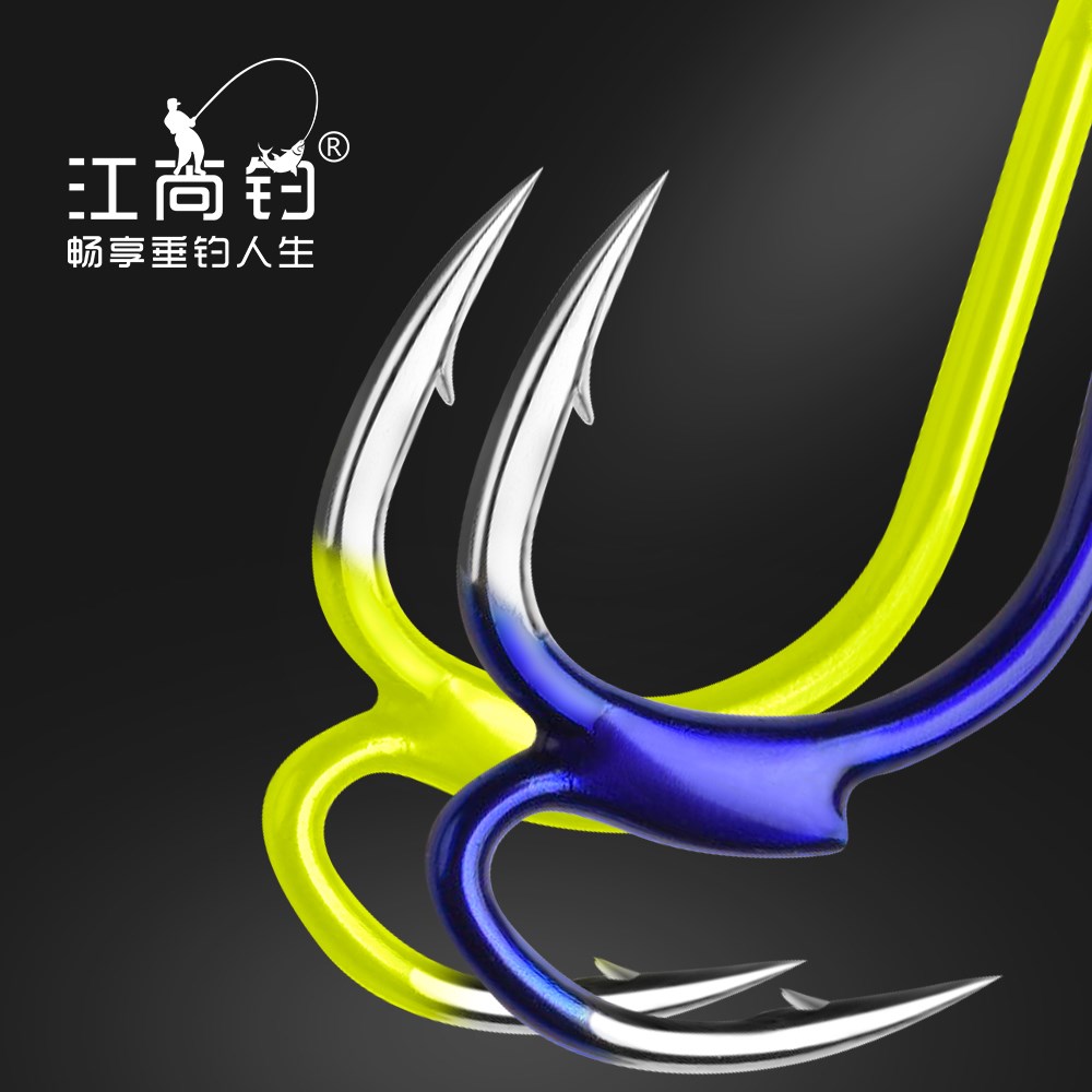 Fishing god hook River still fishing Naked fishing Anti-decoupling String Explosion hook I love to invent Ise Nizi mother hook finished set