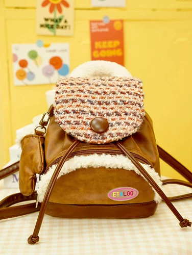 Демисезонный джинсовый пончик, милый школьный рюкзак, сумка через плечо, коллекция 2023