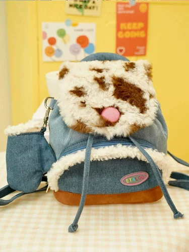 Демисезонный джинсовый пончик, милый школьный рюкзак, сумка через плечо, коллекция 2023