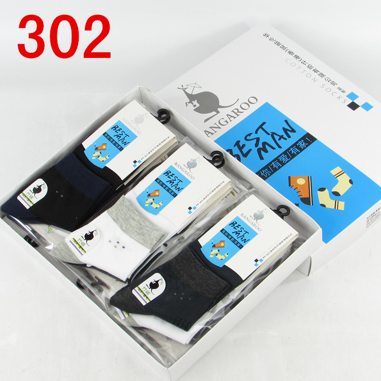 10 đôi vớ nam Warren kangaroo cotton trong ống kinh doanh vớ thông thường hộp quà tặng vớ nam vớ quà tặng vớ nam trung niên