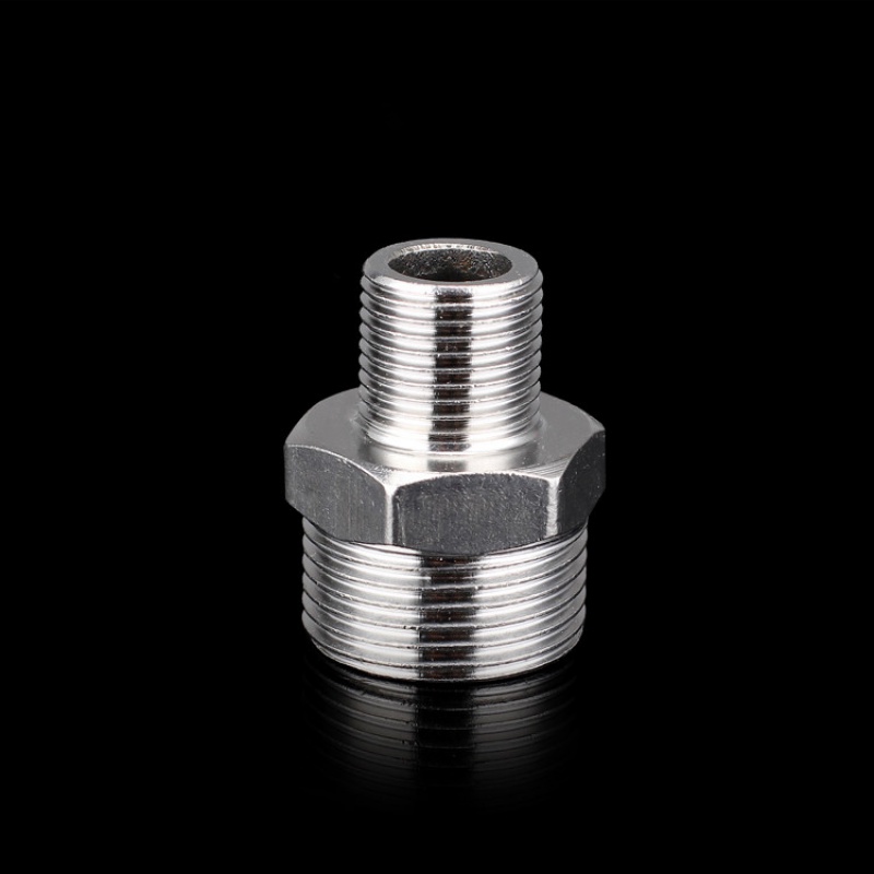 Stainless steel double outer wire joint diameter-to-wire M12XM20 heterodiameter threaded adapter 4 sub-X2 points 