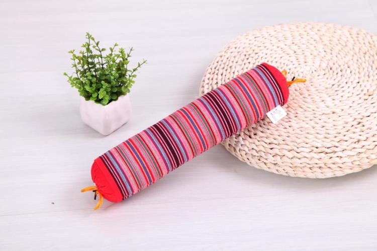 [Đặc biệt hàng ngày] cotton cũ vải thô cổ tử cung gối vòng gối kẹo gối kiều mạch cổ tử cung gối vải thô gối