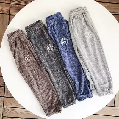 (Children's products)2020 summer parent-child soft hanging style house pants anti-mosquito pants sunscreen pants cool pants