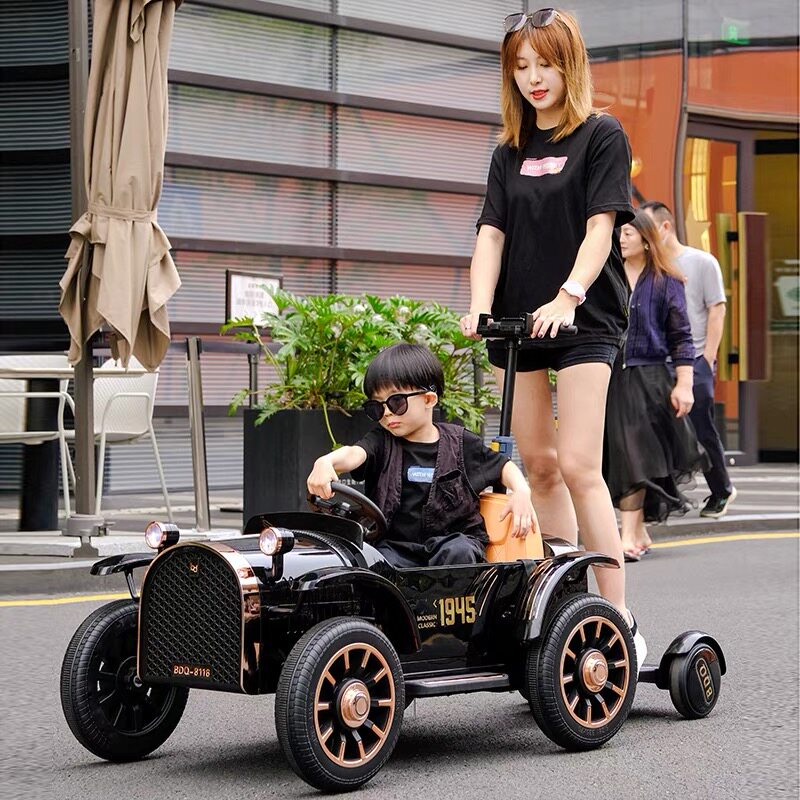 Children's electric car four-wheel car remote control boy and girl baby baby toy can sit adult parent-child interaction double