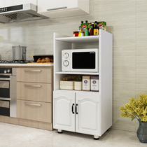 Microwave oven shelf Oven side cabinet Kitchen storage cupboard Space-saving floor-to-ceiling multi-layer cabinet with drawer