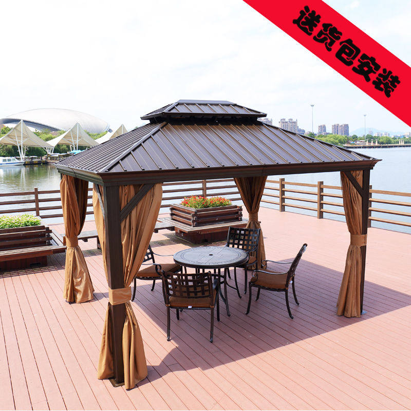 Pavilions Outdoor Pavilions Villa Courtyard Sun-Roman tent manufacturer Direct Garden Activities Leisure outdoor rain shed