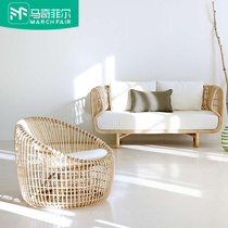 Marchfield Creative Furniture B&B Furniture Rattan Sofa Rattan Art Sofa Rattan Furniture Creative Furniture Design