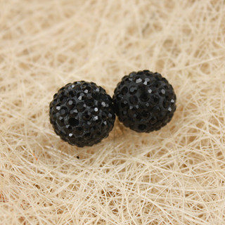 Soft Tao series Water drill Black drill ball shiny black water drill ball handmade necklace string bead DIY