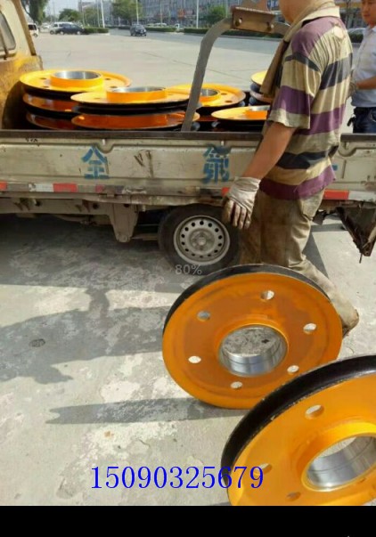 Crane Dragon Door Suspension Grab Bucket Pulley Block Hook Pulley Block Sub-Tonnage 5T Heavy Tonnage 5T Grey Iron Pulley