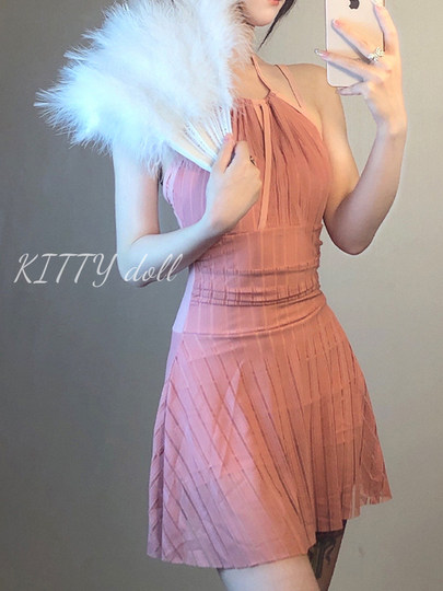 泳衣女款2025新款纯欲风甜美微胖女孩遮肉显瘦遮肚子连体裙式泳装