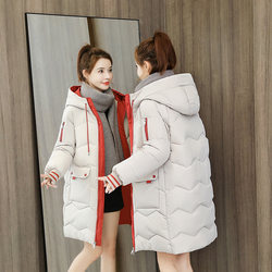 Off-season mid-length down-padded jacket for women Korean style loose cotton-padded jacket 2023 new winter coat for small people cotton-padded jacket