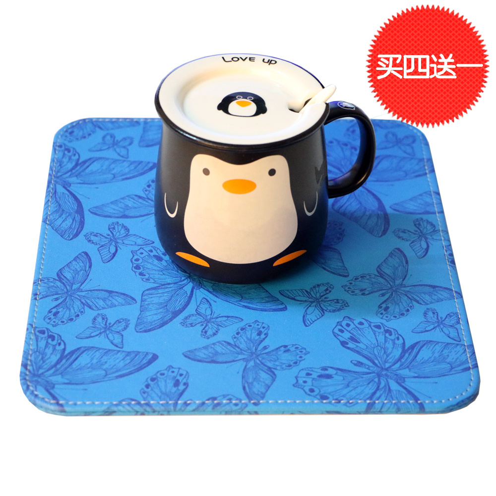 Leather heat insulation mat table mat table mat bowl mat plate mat coaster pot mat dish mat table mat anti-scalding mat heat insulation