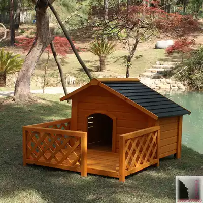 Dog house Cat house cat nest small house New pet house dog cage carbonized anti-corrosion wood Special price dog house kennel