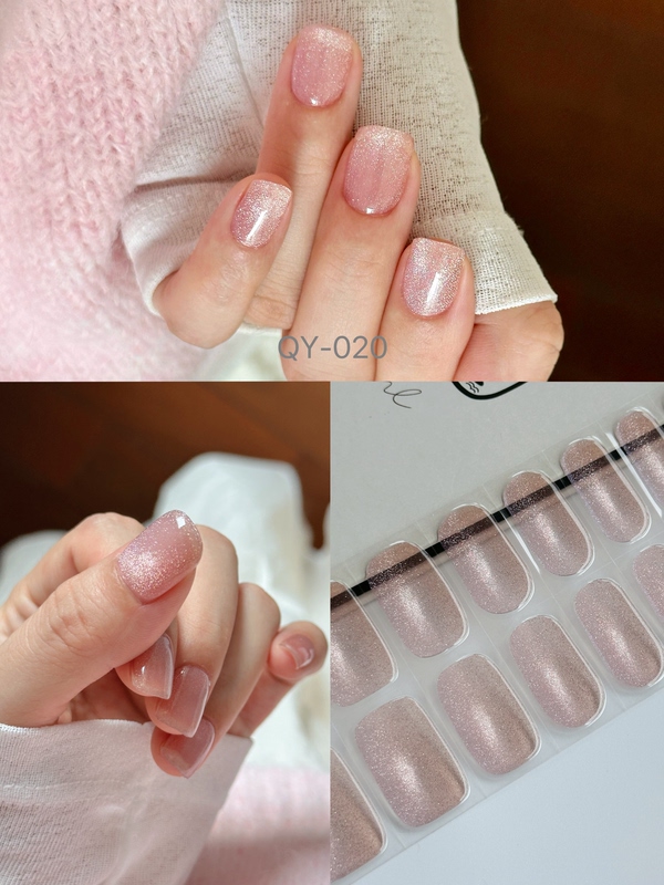 Strange Country 3.0 Semi-Baked Semi-Cured Uv Gel Nail Stickers Nail Stickers [Moonstone] Qy-020