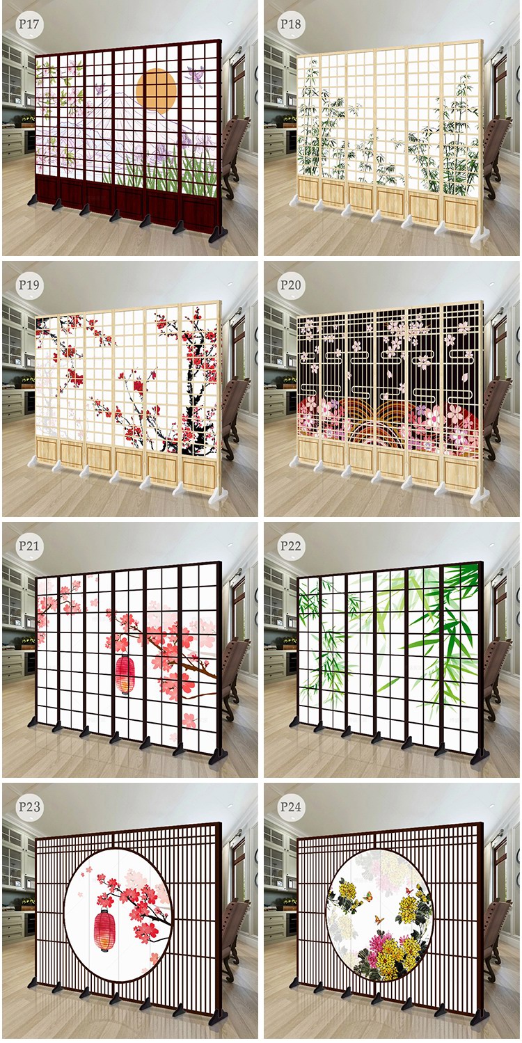 Màn hình kiểu Nhật phân vùng hiện đại tối giản màn hình ròng rọc nhà hàng khách sạn phục vụ hiên Zen màn hình gấp mới của Trung Quốc - Màn hình / Cửa sổ khung cửa
